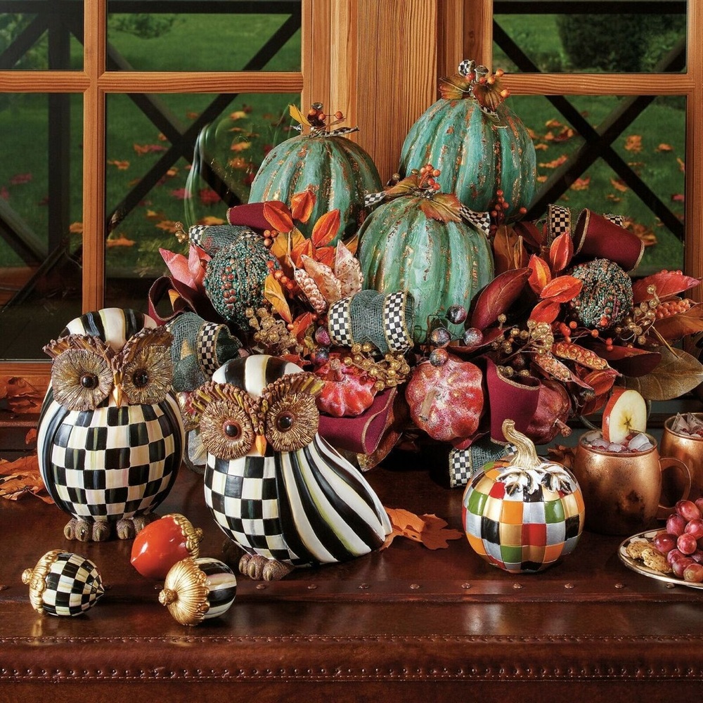 New…… Mackenzie-Childs courtly acorns set of 3 - Picture 2 of 2